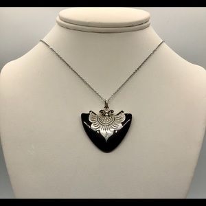 Sterling Silver and Black Onyx Necklace